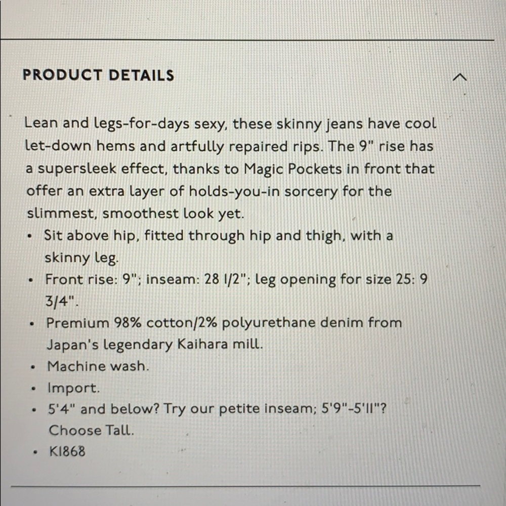 9” High Rise Skinny Jeans - Picture 7 of 7